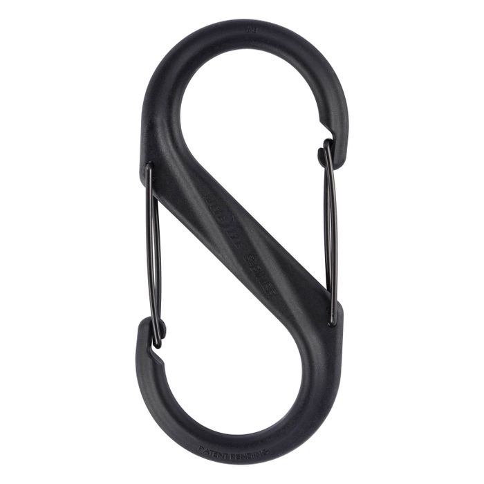 Black Nite Ize Unisexs Plastic S-biner Dual Carabiner Stainless Steel #5 Size 5