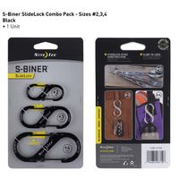 S-Biner® SlideLock® - 3 Pack - Black