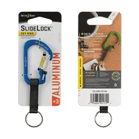 SlideLock® Key Ring Aluminum - Blue